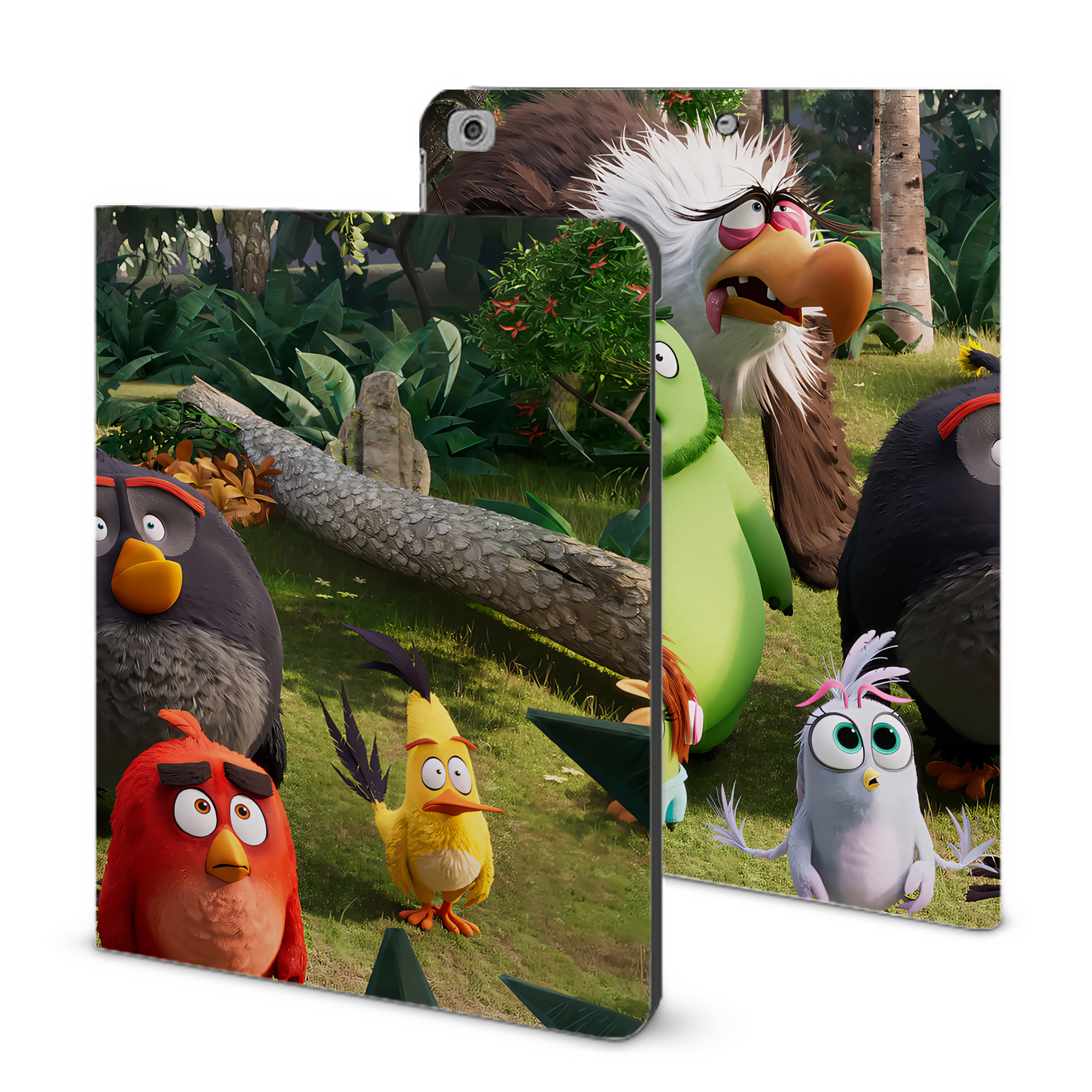（画像用） Angry Birds アングリーバード IPad ケース ブック型 PUレザー TPU 耐衝撃 軽量 薄型 ペン収納なし 全面保護 IPad 各モデル対応